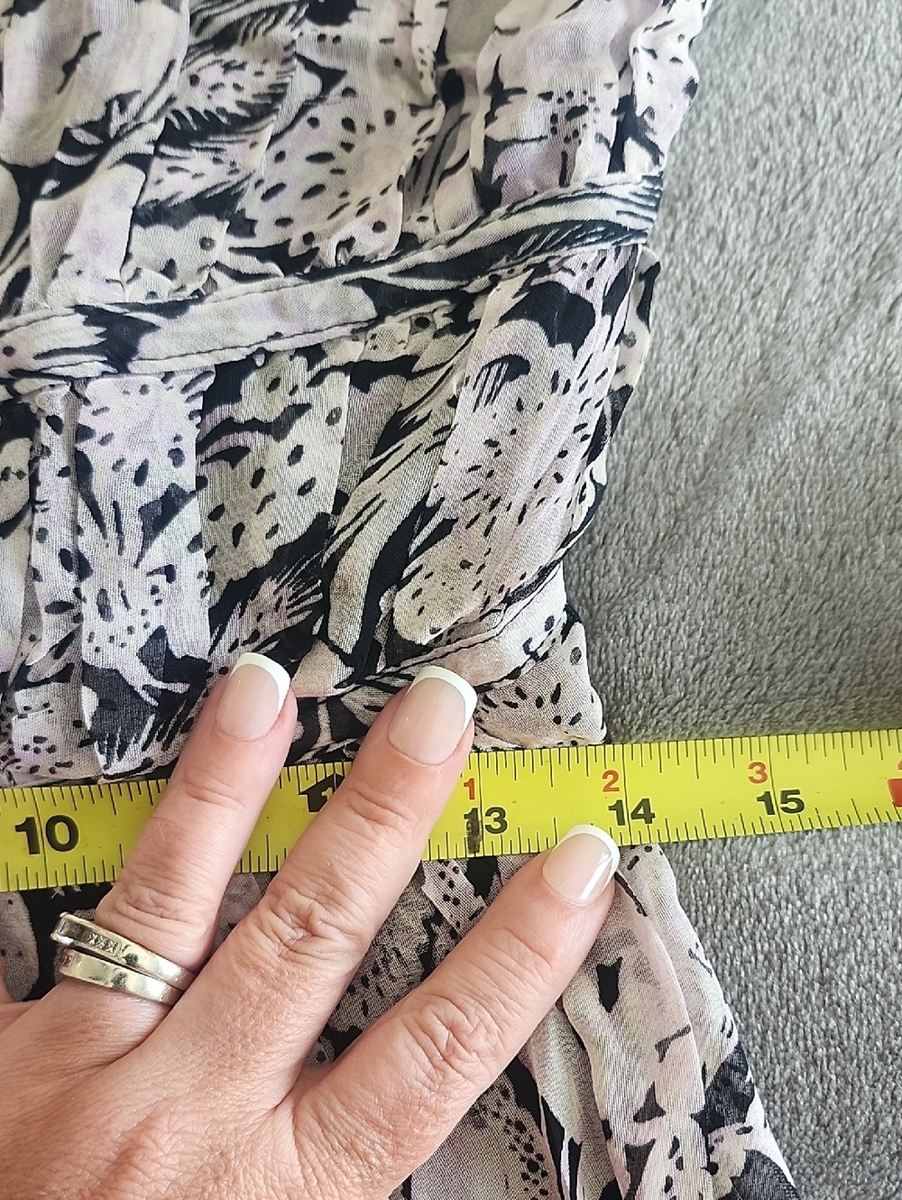 Anthropologie Squareneck Smocked Midi Dress Size S - Picture 10 of 12